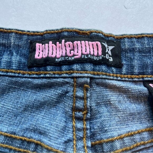 Women's Bubblegum Faded Blue Jean Pencil Skirt Size 12 - Picture 3 of 10